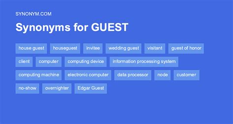 guesting synonym|another word for hotel guest.